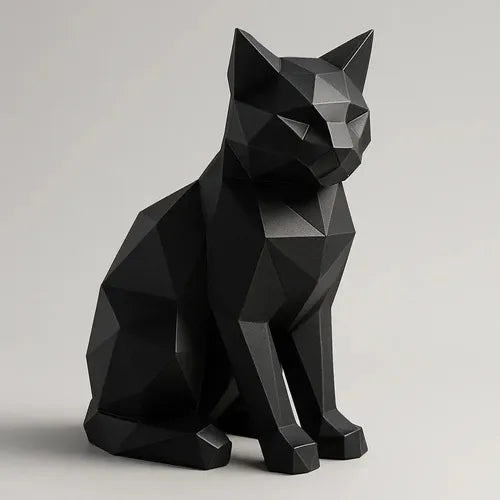 3D Cat Statue